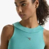 L. Crop Top Run Camiseta ajustada para correr