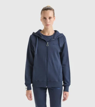 L. Hoodie Fz Mii Sudadera con capucha – Fabricada en Italia