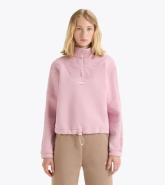 L. Sudadera 1/2 Zip Athl. Logo Sudadera con media cremallera