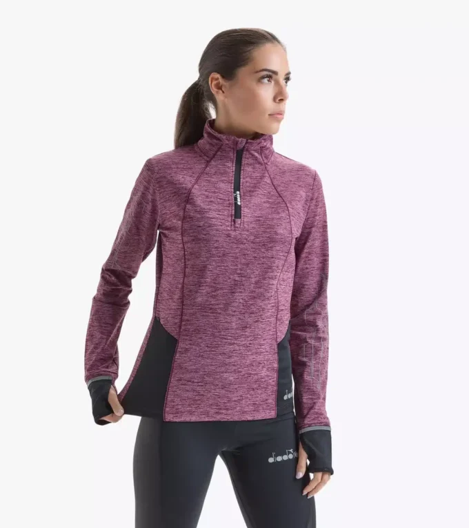 L. Warm Up Winter Sweat Be One Camiseta de running con media cremallera