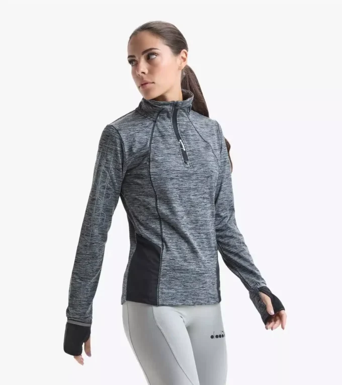 L. Warm Up Winter Sweat Be One Camiseta de running con media cremallera