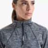 L. Warm Up Winter Sweat Be One Camiseta de running con media cremallera