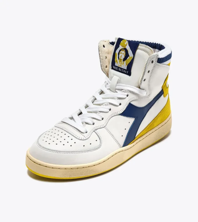 Mi Basket Forty Knit Italia Zapatilla de cuero Heritage