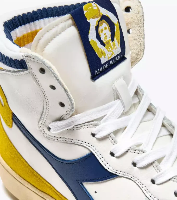 Mi Basket Forty Knit Italia Zapatilla de cuero Heritage