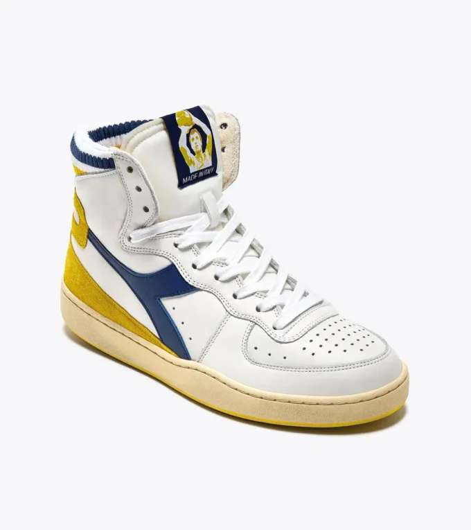Mi Basket Forty Knit Italia Zapatilla de cuero Heritage
