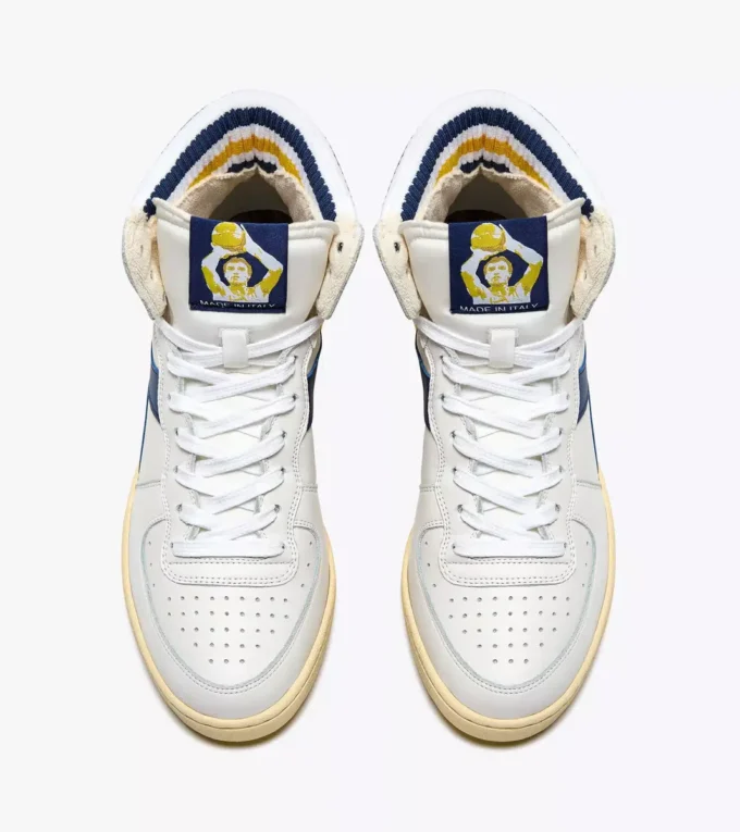Mi Basket Forty Knit Italia Zapatilla de cuero Heritage