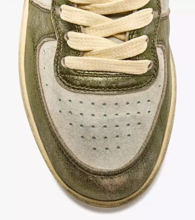 Mi Basket Row Cut Metal Pigskin Used Wn Heritage shoe