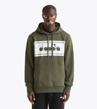 Sudadera con capucha y logotipo Sudadera con capucha y bloques de color