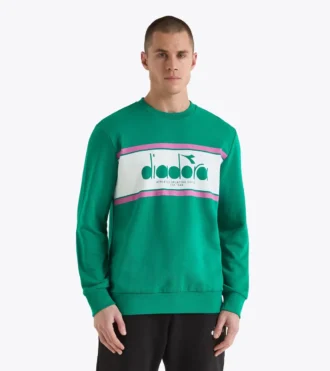 Sudadera Crew Logo Cuello redondo de algodón