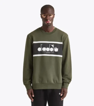 Sudadera Crew Logo Cuello redondo de algodón