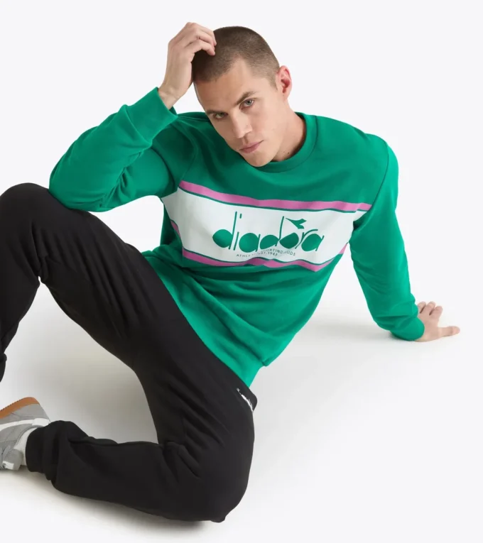 Sudadera Crew Logo Cuello redondo de algodón Sudadera Crew Logo Cuello redondo de algodón