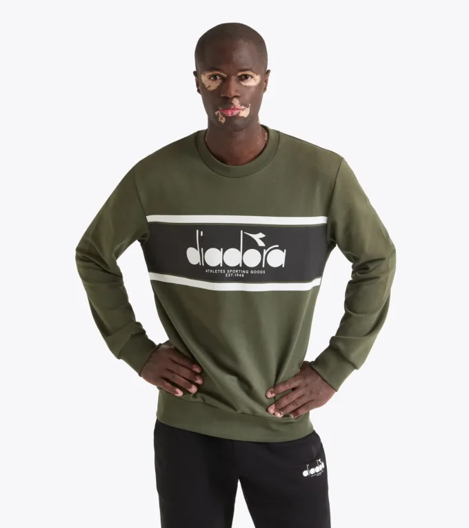 Sudadera Crew Logo Cuello redondo de algodón Sudadera Crew Logo Cuello redondo de algodón