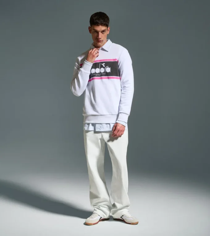 Sudadera Crew Logo Cuello redondo de algodón Sudadera Crew Logo Cuello redondo de algodón