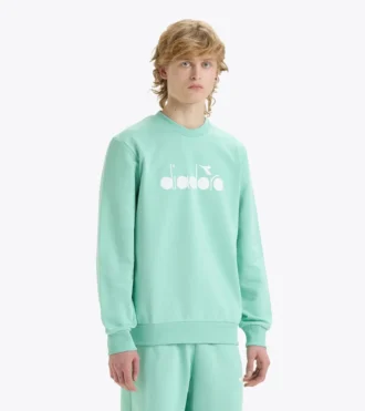 Sudadera Crew Logo Sudadera – Fabricada en Italia – Unisex