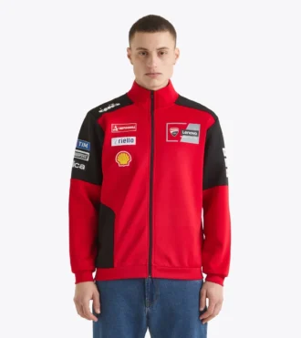Sudadera deportiva Ducati Replica Mgp25 con cremallera completa Sudadera deportiva Ducati 2025 MotoGP Replica con cremallera completa