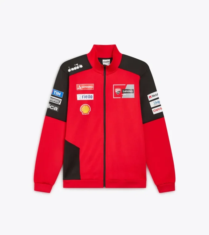 Sudadera deportiva Ducati Replica Mgp25 con cremallera completa Sudadera deportiva Ducati 2025 MotoGP Replica con cremallera completa