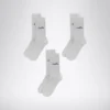 U. Mid Plain Socks 3-Pack Pack de calcetines de media caña – Tres pares – Unisex