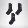 U. Mid Plain Socks 3-Pack Pack de calcetines de media caña – Tres pares – Unisex