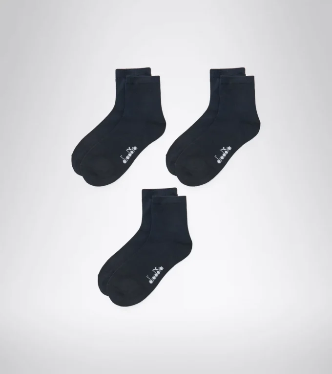 U.Quarter Socks 3-Pack Pack de calcetines cortos – Tres pares – Unisex