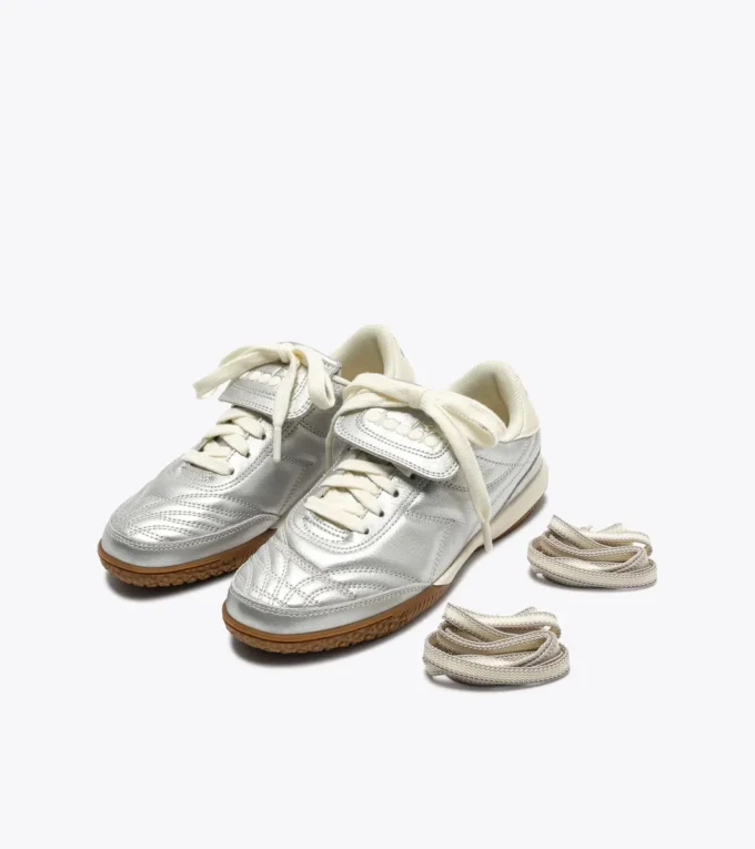 Zapatillas Gold Indoor Metallic Terrace en piel laminada Zapatillas Gold Indoor Metallic Terrace en piel laminada