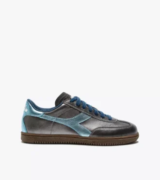 Zapatillas Zapatillas de cuero metalizado