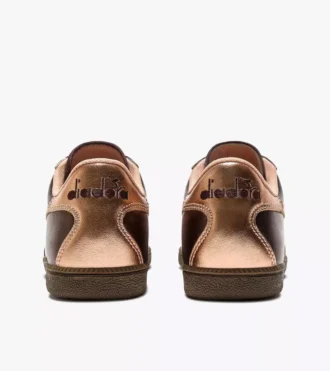 Zapatillas Zapatillas de cuero metalizado