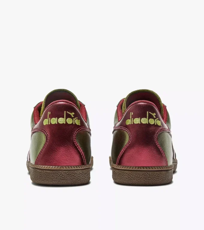 Zapatillas Zapatillas de cuero metalizado