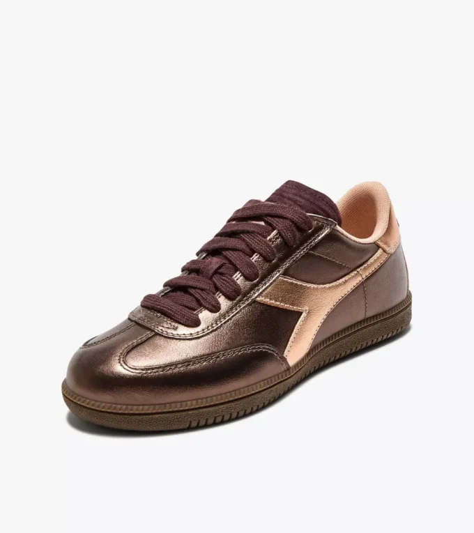 Zapatillas Zapatillas de cuero metalizado