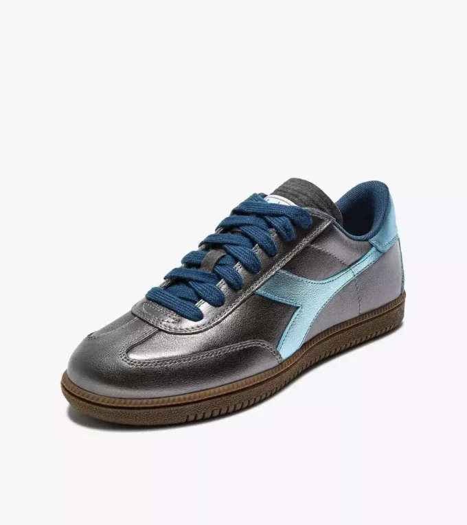 Zapatillas Zapatillas de cuero metalizado
