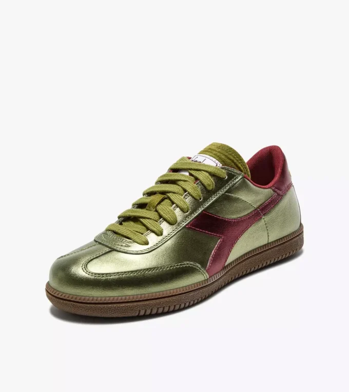 Zapatillas Zapatillas de cuero metalizado