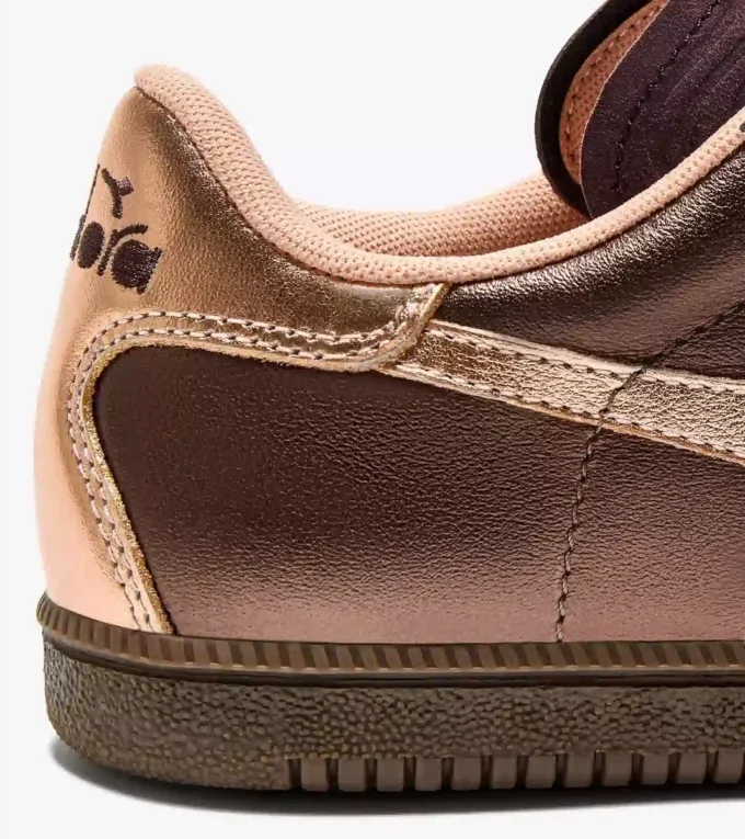 Zapatillas Zapatillas de cuero metalizado